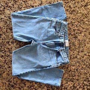 Everlane boyfriend jeans, light wash, 27